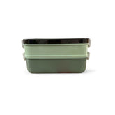 topper de 3 piezas incluye cubiertos de plastico verde claro